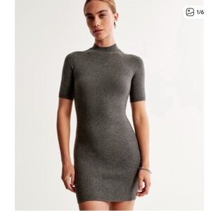 Abercrombie & Fitch Sweater Dress Grey Bodycon